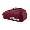 Теннисная сумка Wilson Defyer V1 9PK Red — вместительность и защита инвентаря в ярком дизайне