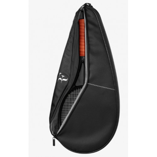 Чехол‑сумка Wilson RF Racquet Cover Black — стильная защита ракетки в культовом дизайне 