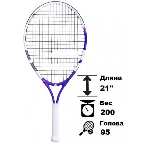 Детская теннисная ракетка Babolat Wimbledon 2021 Junior 21 