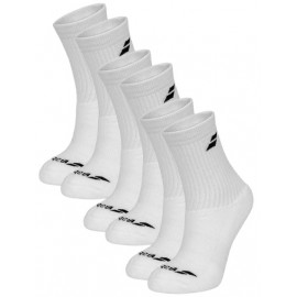 Носки теннисные Babolat Socks Unisex White 3 пары 