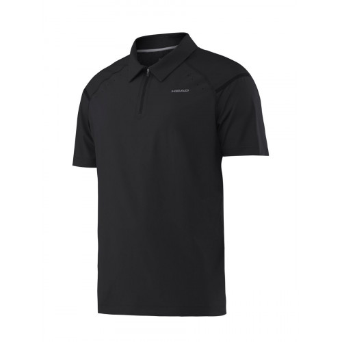 Мужское поло Head Performance (Black) для большого тенниса