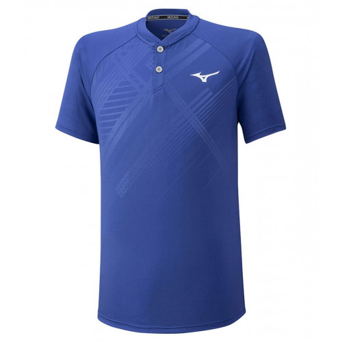 Мужское поло Mizuno Shadow Polo (Blue) для большого тенниса