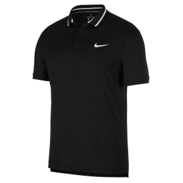 Мужское поло Nike Court Dri-FIT (Black) для большого тенниса