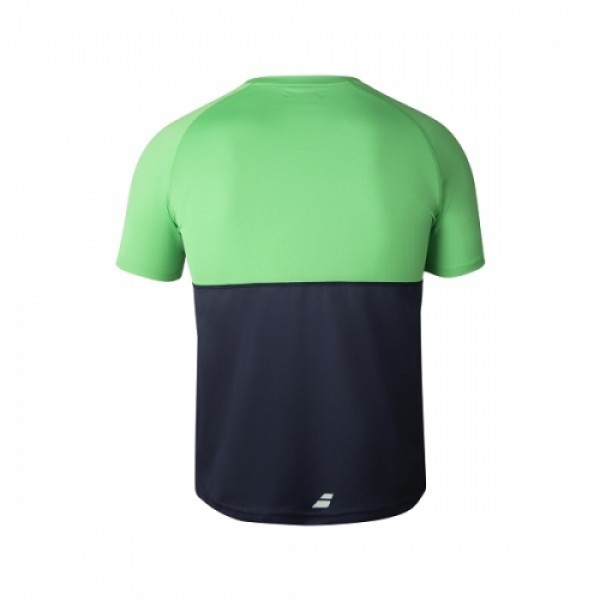 Мужская футболка Babolat Play Crew Neck (Dark Blue/Green) для большого тенниса