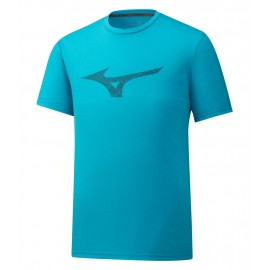 Мужская футболка Mizuno Heritage RB Tee (Blue) для большого тенниса