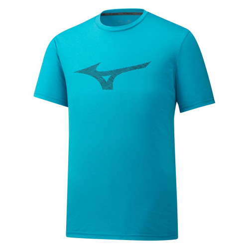 Мужская футболка Mizuno Heritage RB Tee (Blue) для большого тенниса