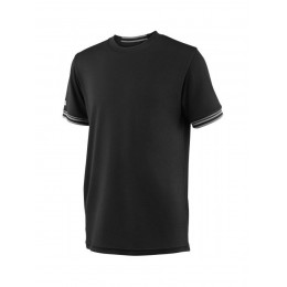 Футболка детская Wilson Team Solid Crew (Black) для большого тенниса