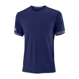Футболка детская Wilson Team Solid Crew (Blue) для большого тенниса