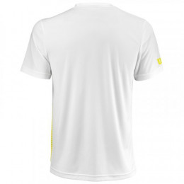 Футболка детская Wilson Team Striped Crew (Yellow/White) для большого тенниса
