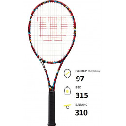 Теннисная ракетка Wilson Pro Staff 97 V13.0 BRITTO HEARTS 