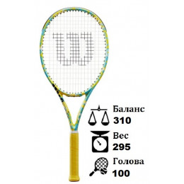 Теннисная ракетка WILSON MINIONS CLASH 100 V 2.0 (295 гр) 