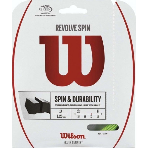 Теннисная струна Wilson Revolve Spin 1,25 Green