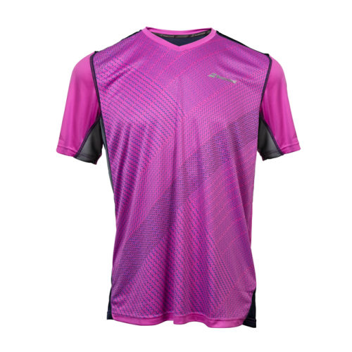 Футболка детская Babolat Performance V Neck Dark Pink для большого тенниса
