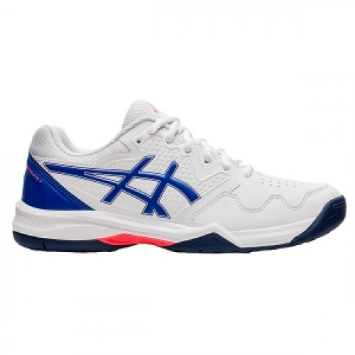 Теннисные кроссовки женские Asics Gel-Dedicate 7 (White/Lapis Lazuli Blue)