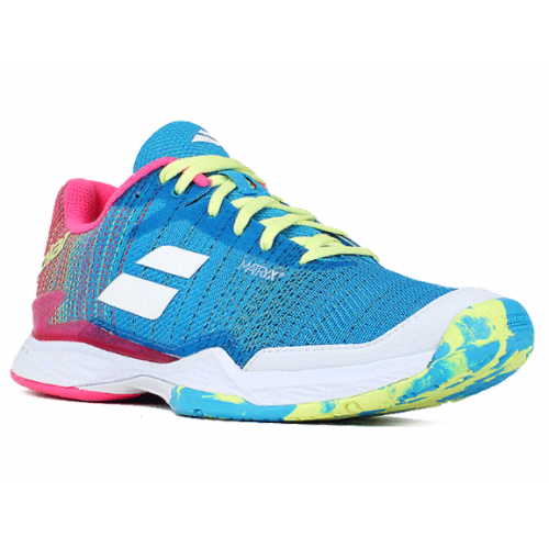 Теннисные кроссовки женские Babolat Jet Mach II All Court (Blue/Pink)