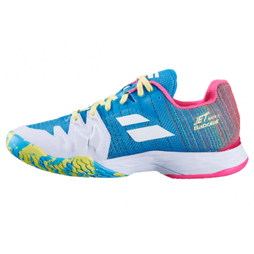 Теннисные кроссовки женские Babolat Jet Mach II All Court (Blue/Pink)