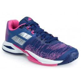 Теннисные кроссовки женские Babolat Propulse Blast All Court (Blue/Pink)