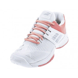 Теннисные кроссовки женские Babolat Propulse Fury All Court (White/Coral)