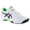 Детские теннисные кроссовки Asics Gel-Resolution 8 GS Clay (White/Green Gecko)
