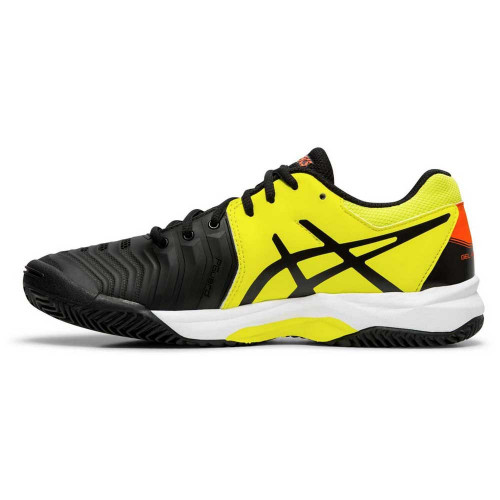 Детские теннисные кроссовки Asics Gel-Resolution 7 GS (Black/Sour Yuzu) 