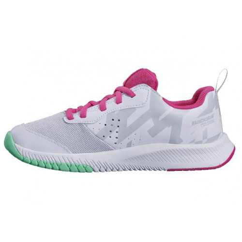 Детские теннисные кроссовки Babolat Pulsion All Court (White/Pink)