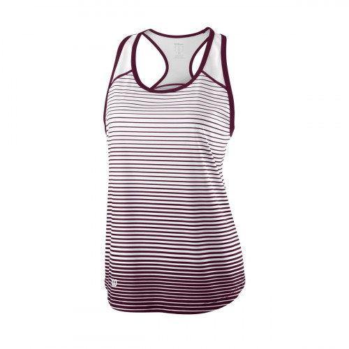 Майка Wilson Team Striped Tank (Black/White) детская для большого тенниса