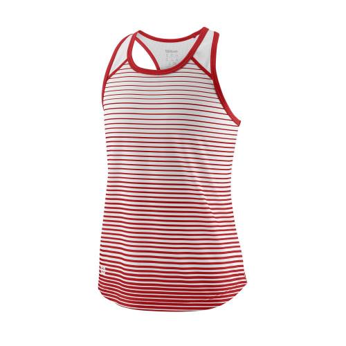 Майка Wilson Team Striped Tank (Red/White) детская для большого тенниса