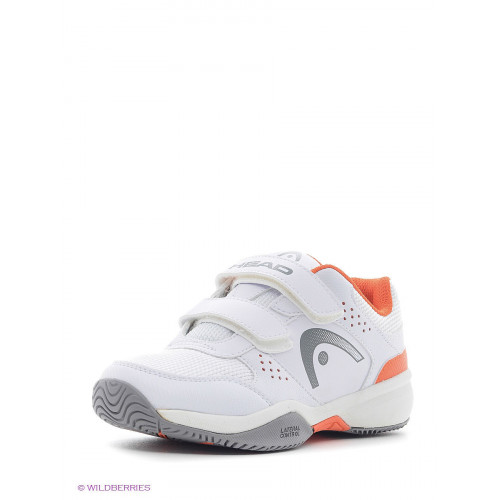 Детские кроссовки Head Lazer Velcro Junior (White/Orange) для большого тенниса