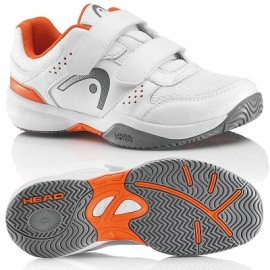 Детские кроссовки Head Lazer Velcro Junior (White/Orange) для большого тенниса